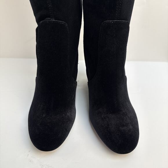 Ivanka Trump Velvet Tamir Tall Black Boots Zip size 6 NWOB - Picture 11 of 12